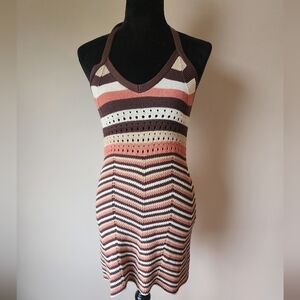 Street Wear Society Crochet Mini Dress Size S.